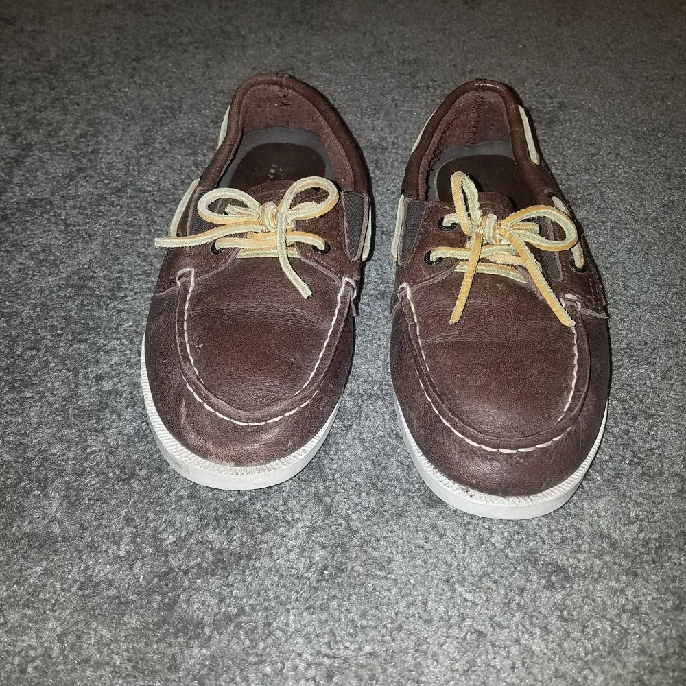 Sperry Boys Top Sider Shoes 1M. - Picture 2 of 8